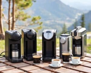 Tragbare Kaffeemaschinen für unterwegs