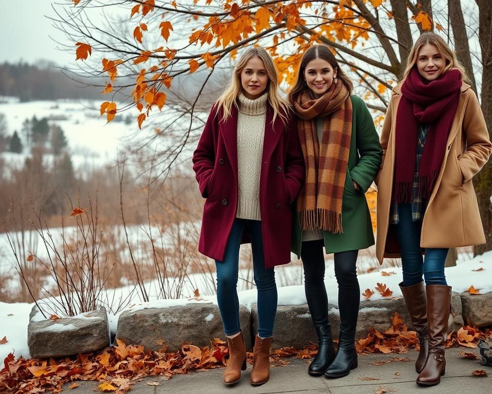 Trendige Kleidung Herbst Winter