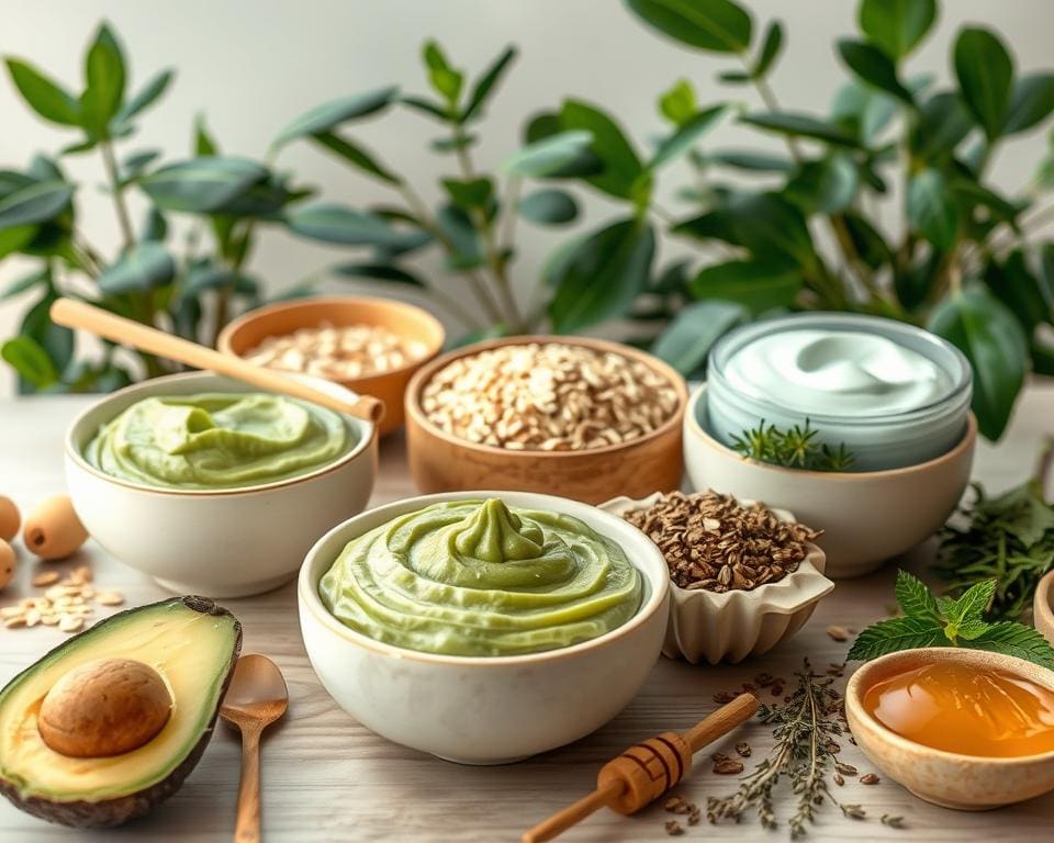 Vegane Gesichtsmasken mit regionalen Zutaten