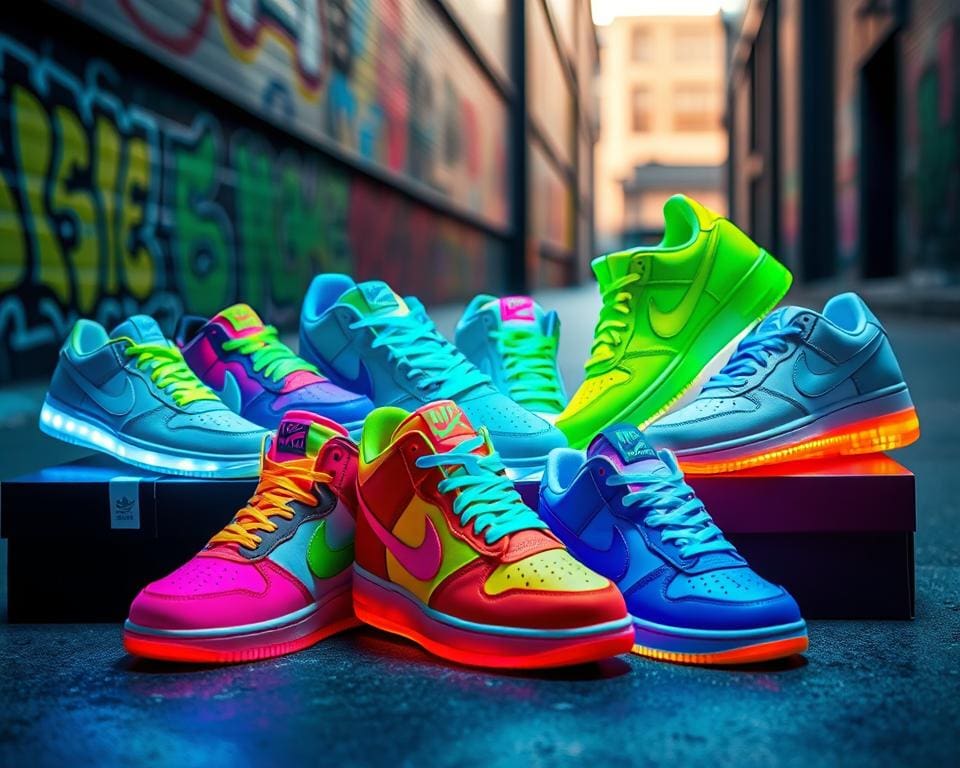 Vielfalt der Neon Sneaker