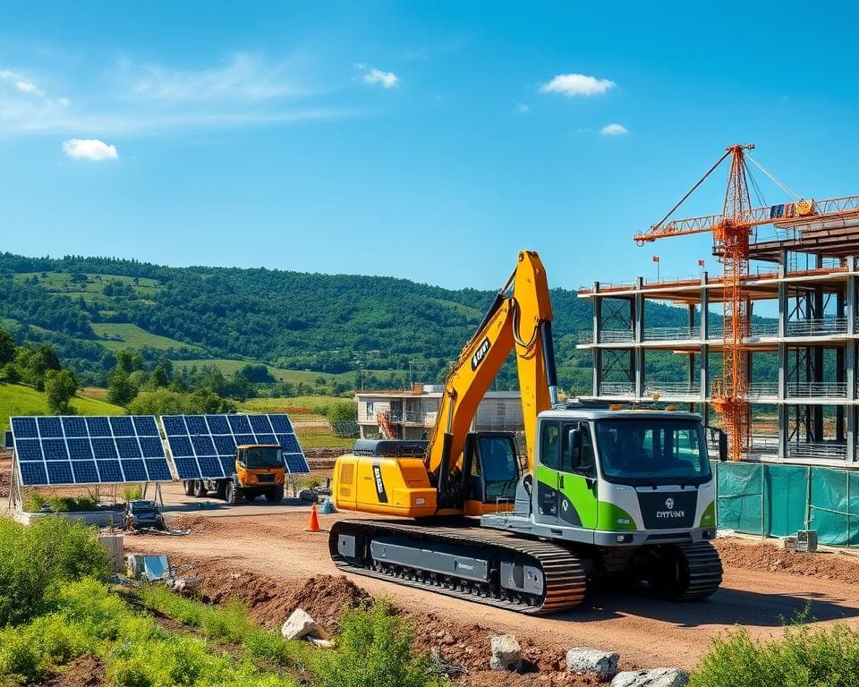 Wasserstoffbetriebene Baumaschinen für grüne Bauprojekte