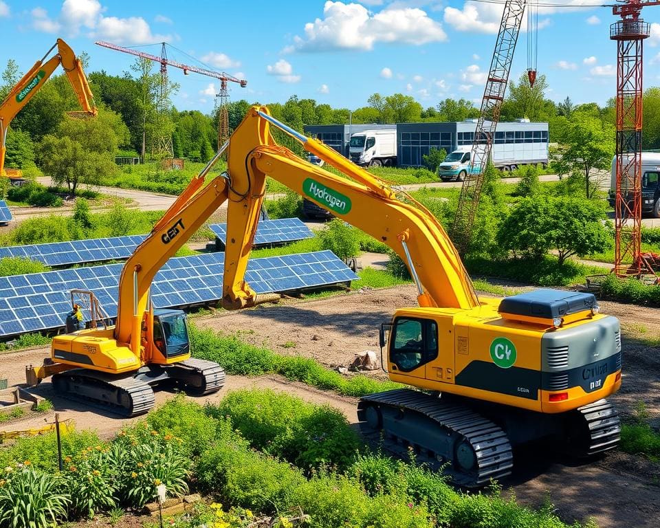 Wasserstoffbetriebene Baumaschinen für grüne Infrastruktur