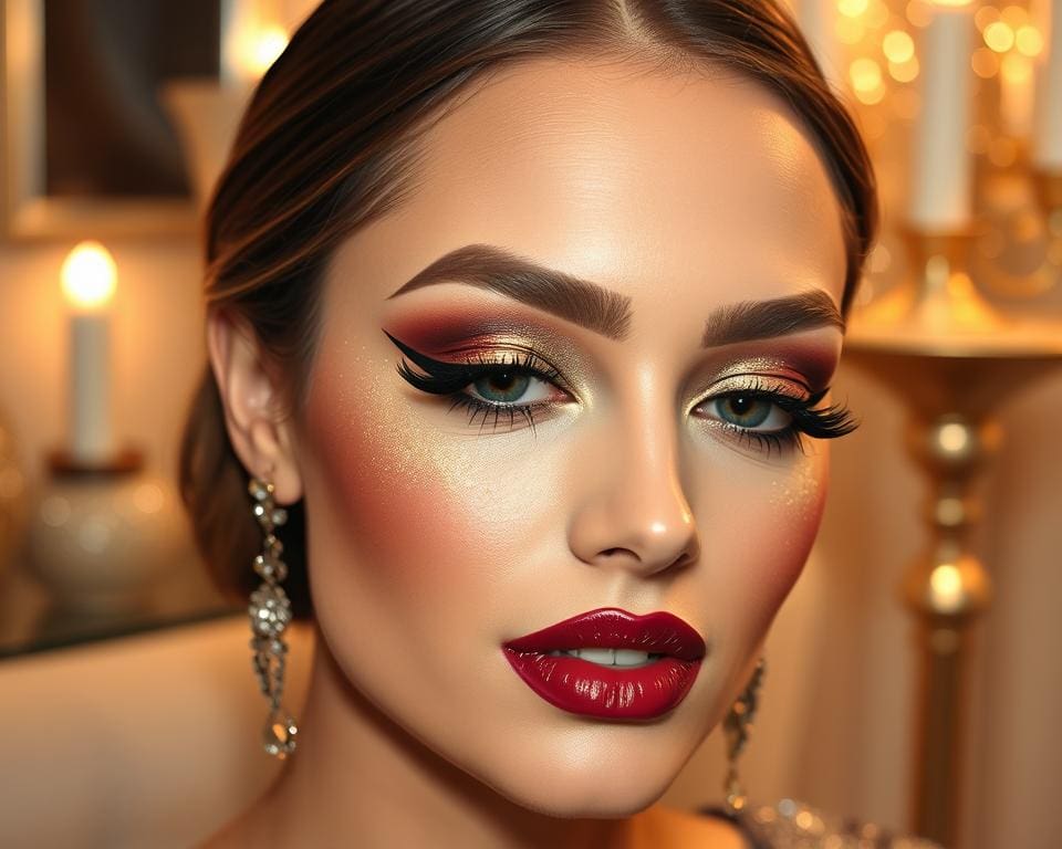 festlicher Glamour-Look