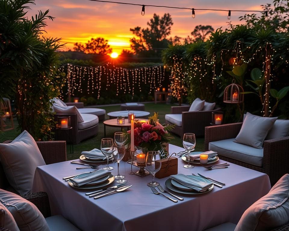 trendige Outdoor-Dinner Locations