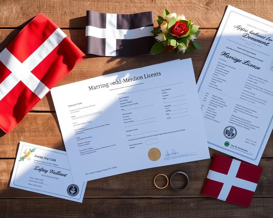 Dokumente für die Hochzeit in Dänemark