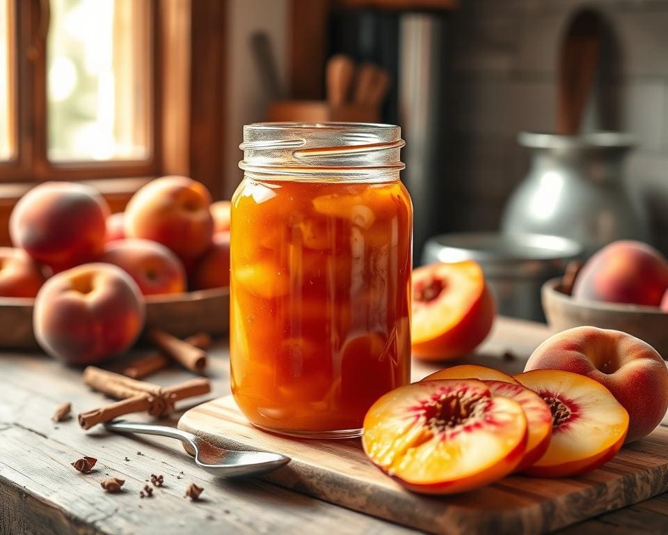 Pfirsichmarmelade ohne Zucker selbst machen