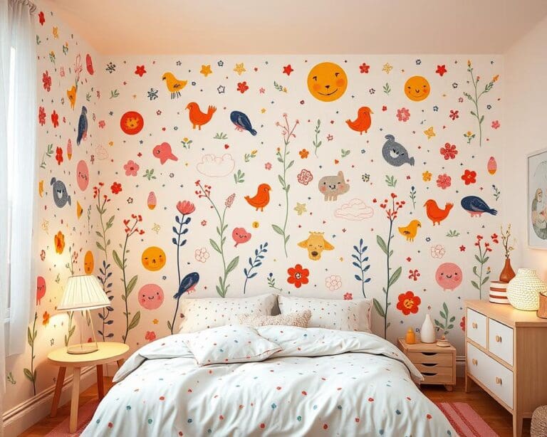 Handgemalt & wiederverwendbar: Stoff-Wandtattoos