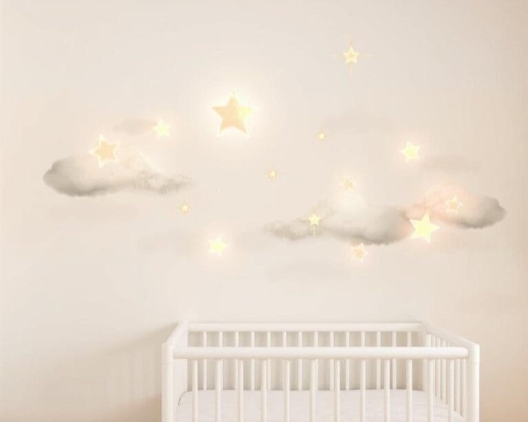Sterne & Wolken: Traumhafte Wandtattoos für Babys