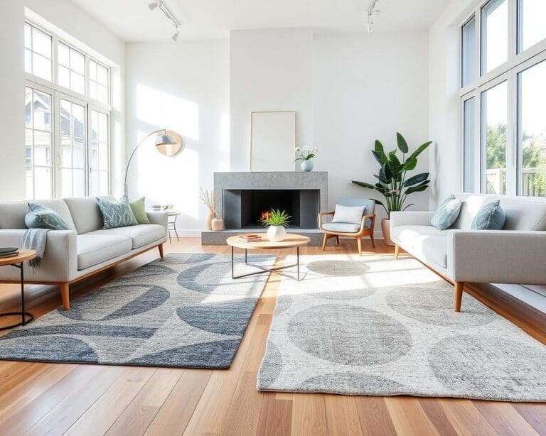 Teppiche im modernen Stil für helle Wohnbereiche