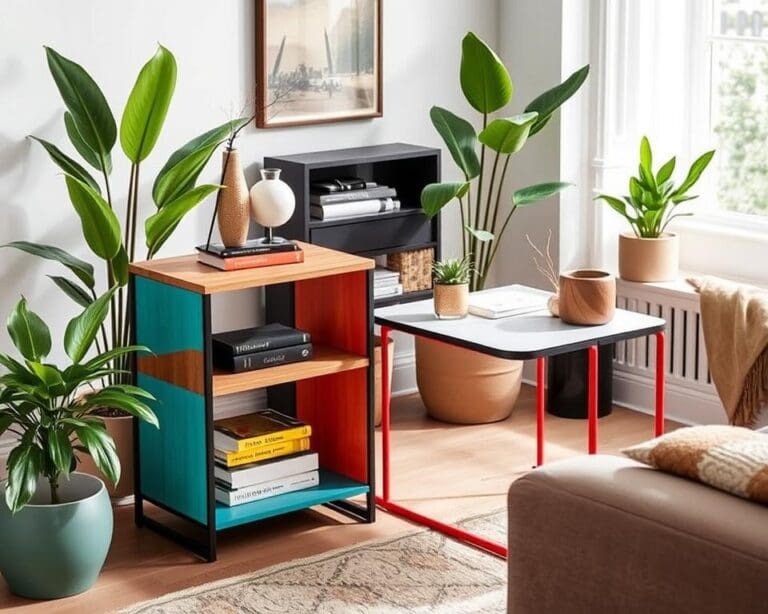 Multifunktionale Beistelltische mit Regalfunktion