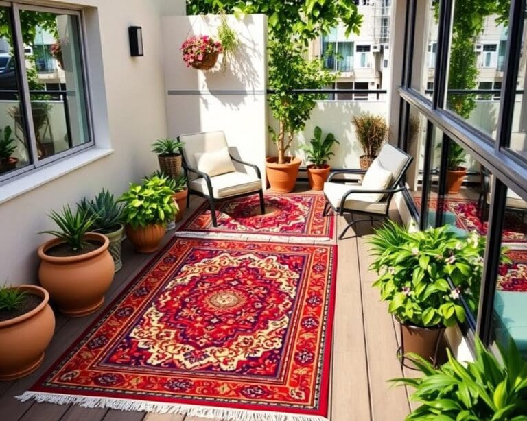 Outdoor-Teppiche für wetterfeste Balkone
