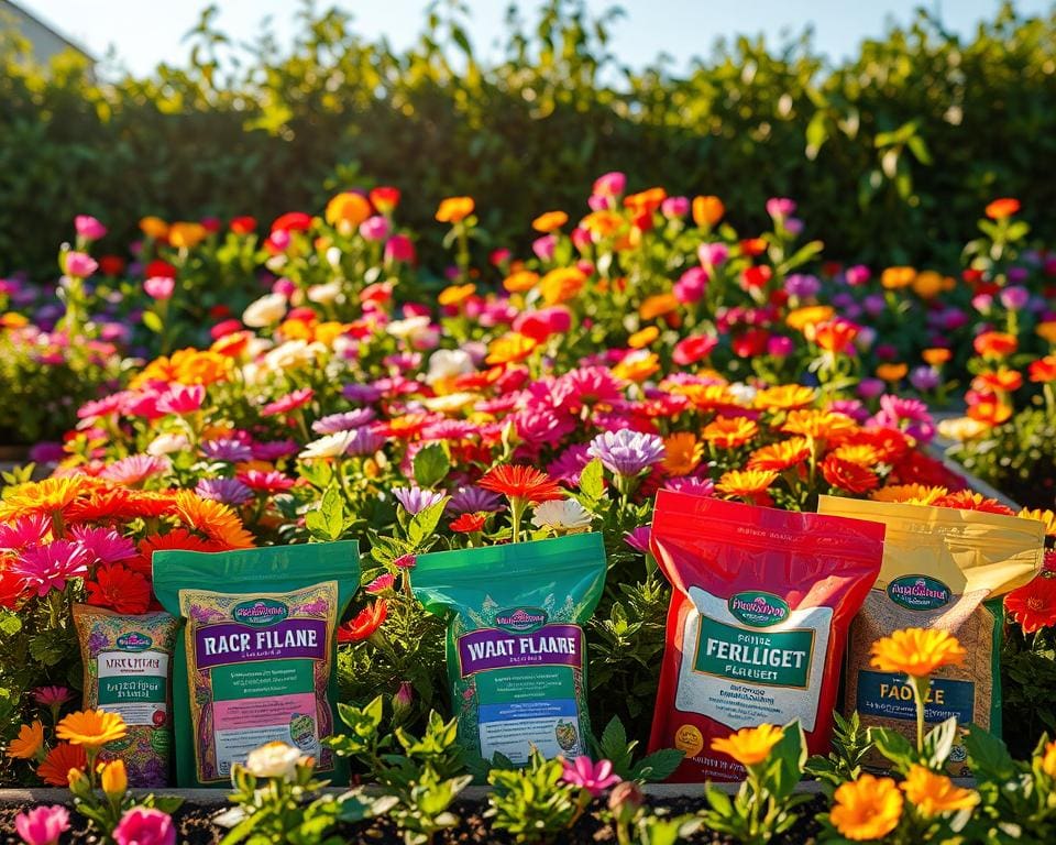 Düngemittel für Blumenbeete