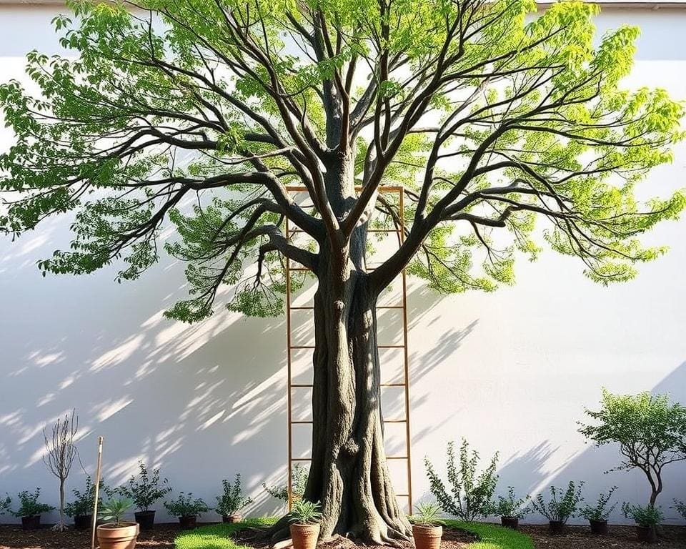 Größe Spalierbaum