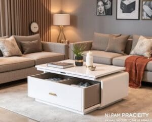Multifunktionale Couchtische für kleine Wohnzimmer