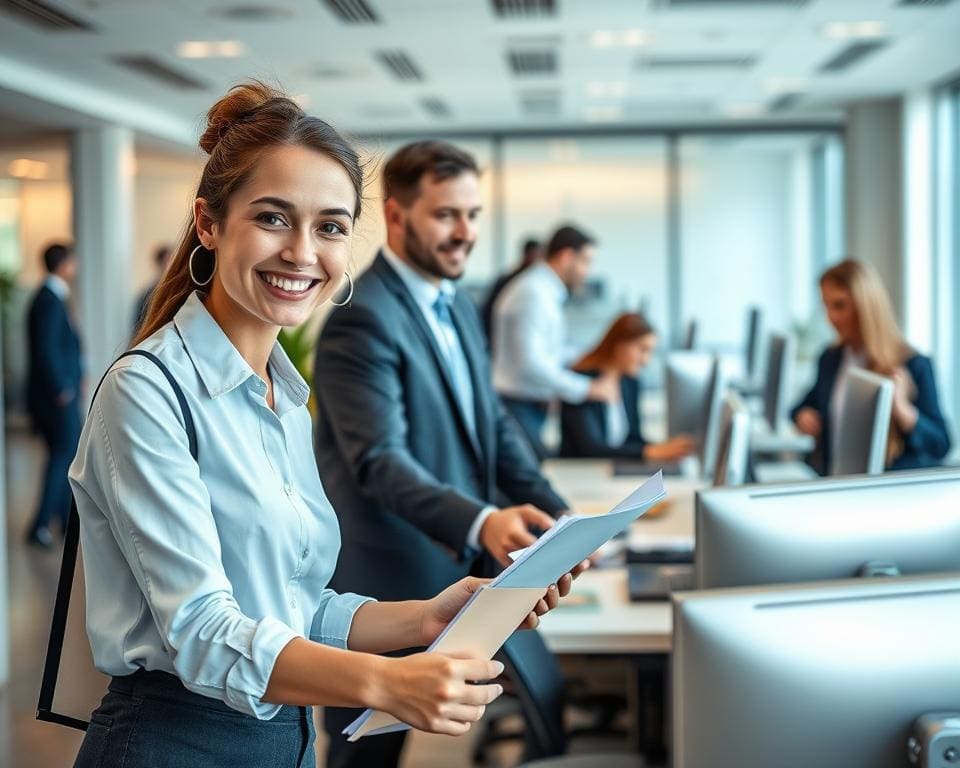 Tätigkeiten als Servicemitarbeiter im Büro