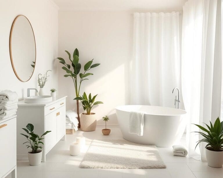 Wie machst du ein Badezimmer in Weiß gemütlich?