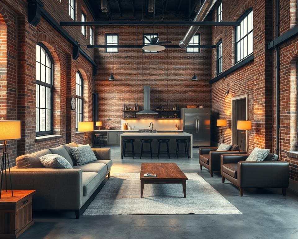 Wie richtest du ein Wohnzimmer mit Loft-Charme ein?