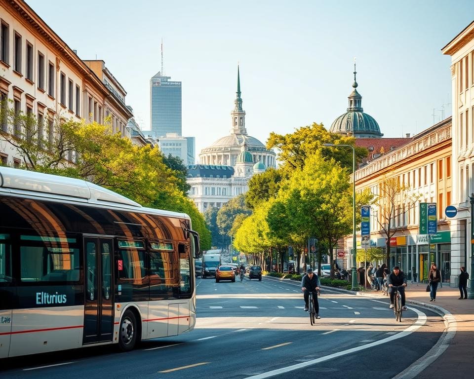 Nachhaltigkeit Litauen - Öffentlichkeit Verkehrsmittel und Umweltprojekte