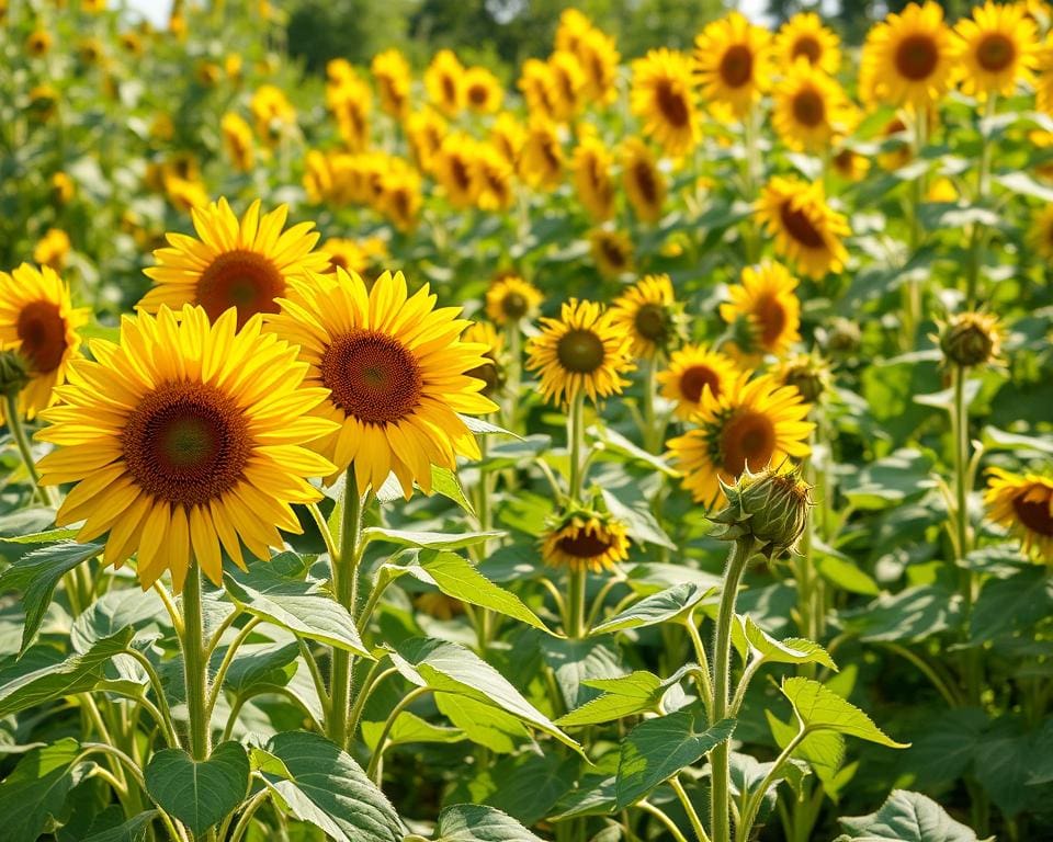 Pflege von Sonnenblumen über mehrere Jahre