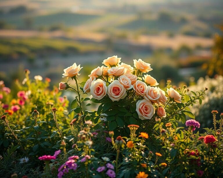Was ist ein guter Begleiter für Rosen?