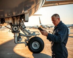 Was prüft ein Flugzeugwart vor dem Abflug?