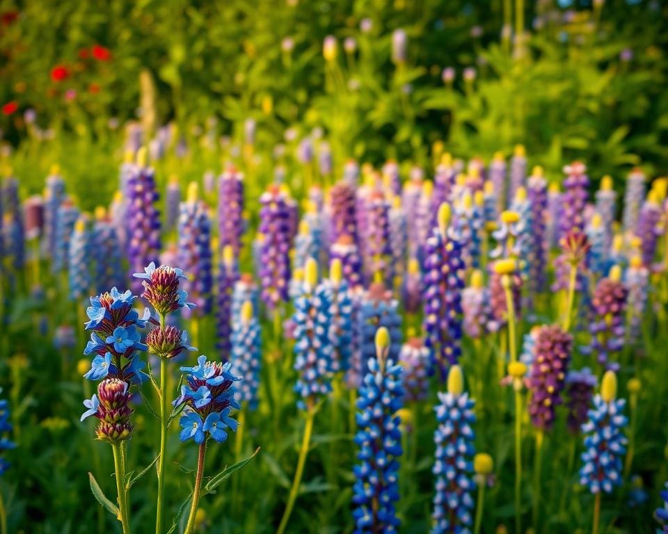 Welche Pflanzen blühen blau im Sommer?