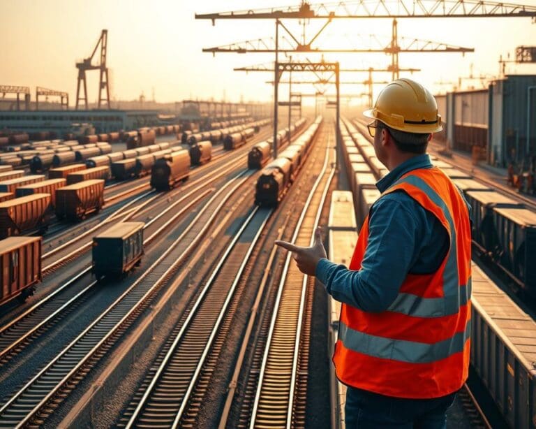 Wie arbeitet ein Rangierarbeiter im Güterverkehr?