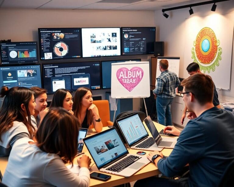 Wie arbeitet ein Social-Media-Team für Bands?