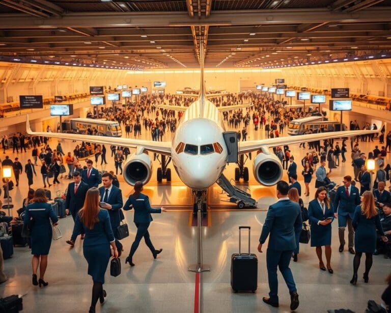 Wie organisiert ein Bodenpersonal-Team das Boarding?
