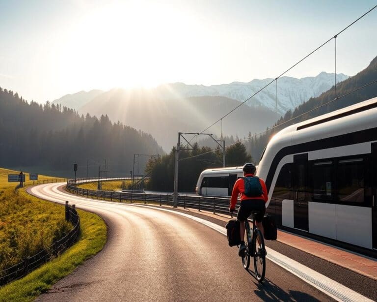 Wie reist man mit Fahrrad und Bahn durch Österreich?