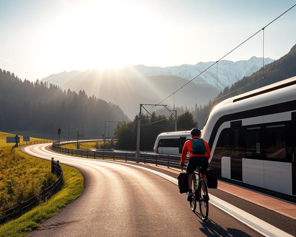 Wie reist man mit Fahrrad und Bahn durch Österreich?
