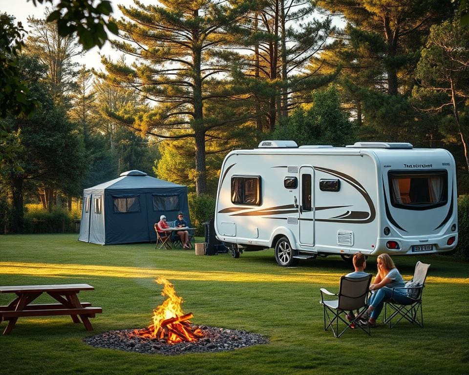 Wie reist man mit dem Caravan auf Campingplätzen?