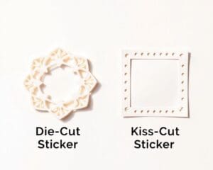 Wie unterscheiden sich Die-Cut und Kiss-Cut Sticker?