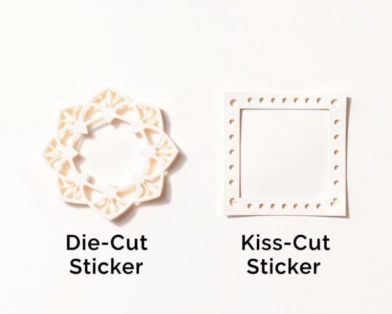 Wie unterscheiden sich Die-Cut und Kiss-Cut Sticker?
