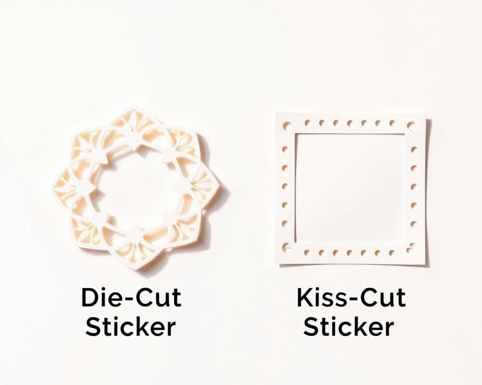 Wie unterscheiden sich Die-Cut und Kiss-Cut Sticker?