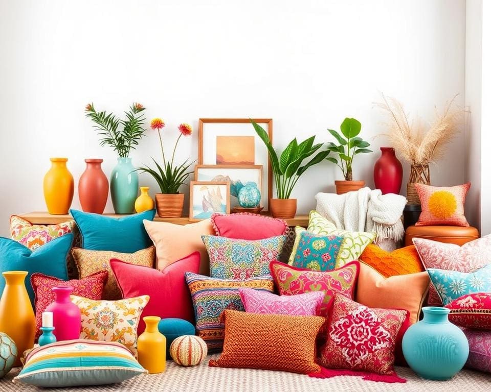 Bunte Wohnaccessoires für frischen Look