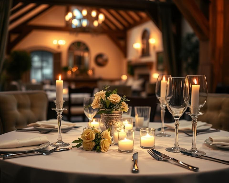 Candle-Light-Dinner für romantisches Dinner