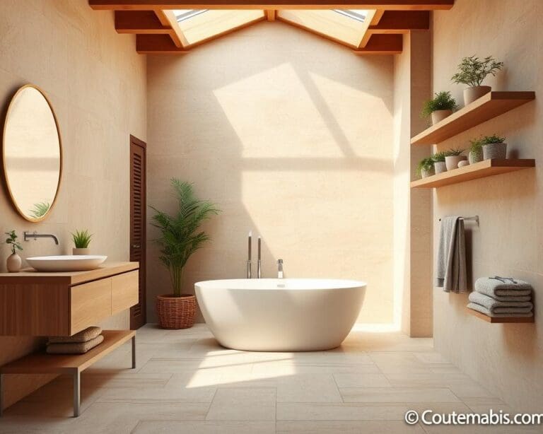 Stilvolle Badezimmergestaltung mit Naturmaterialien