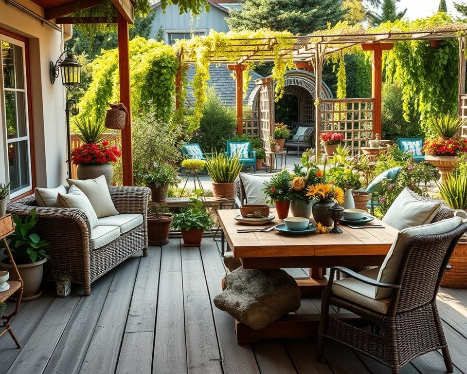 Wie richtest du deine Terrasse praktisch ein?