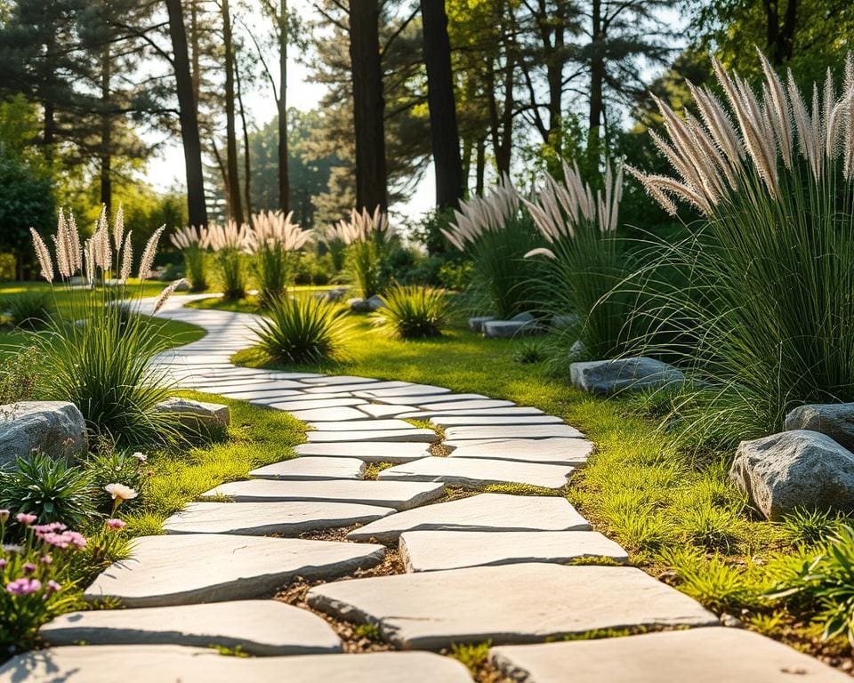 Wie gestaltest du moderne Gartenwege aus Naturstein?