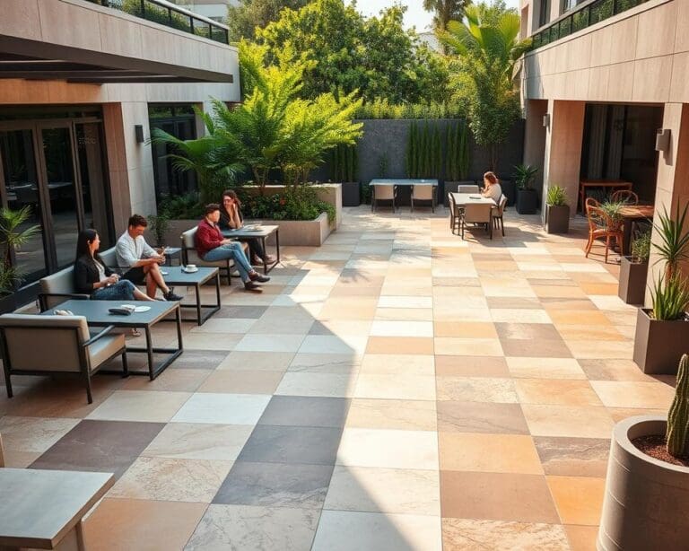 Moderne Fliesenoptionen für Terrassenbereiche