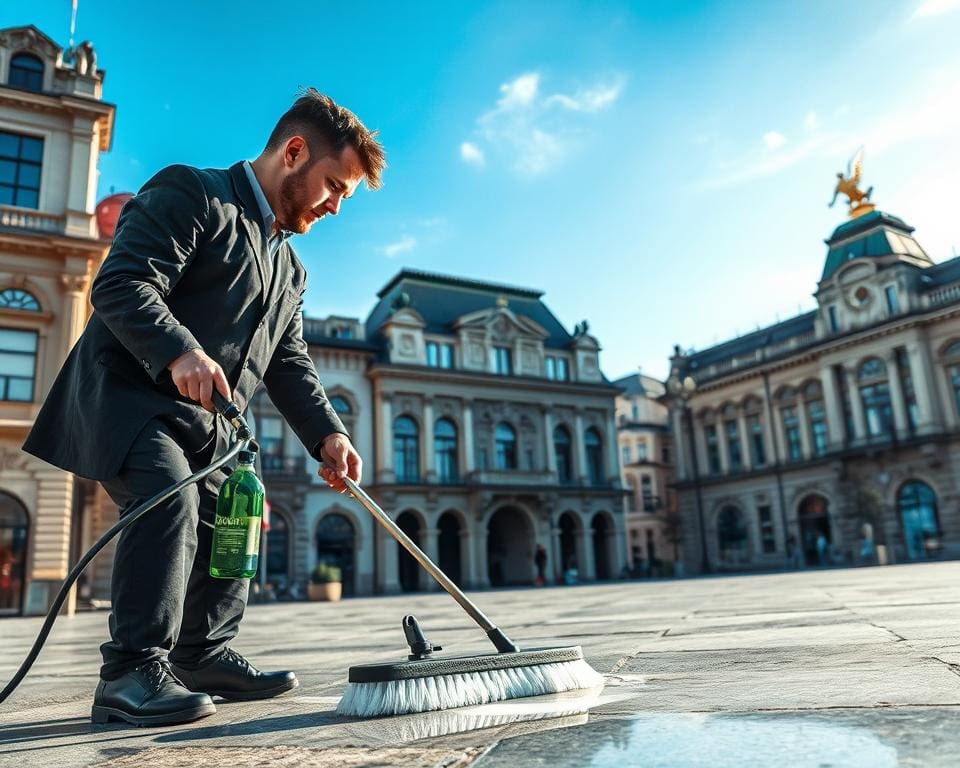 Reinigung von Natursteinflächen in Berlin