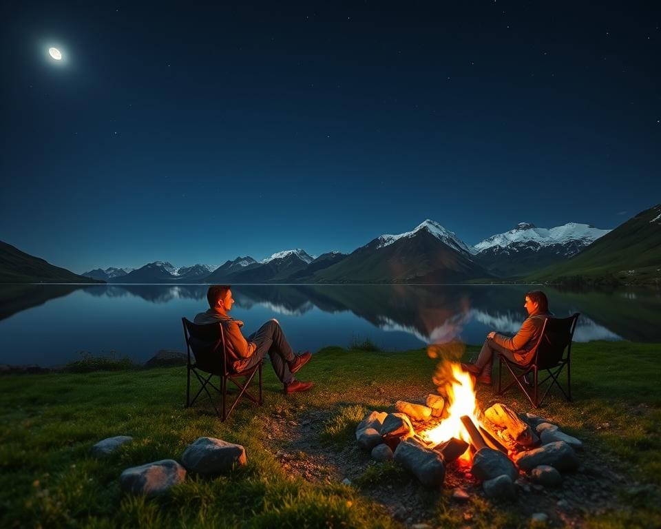Wie fühlt sich eine Alpenübernachtung am See an?