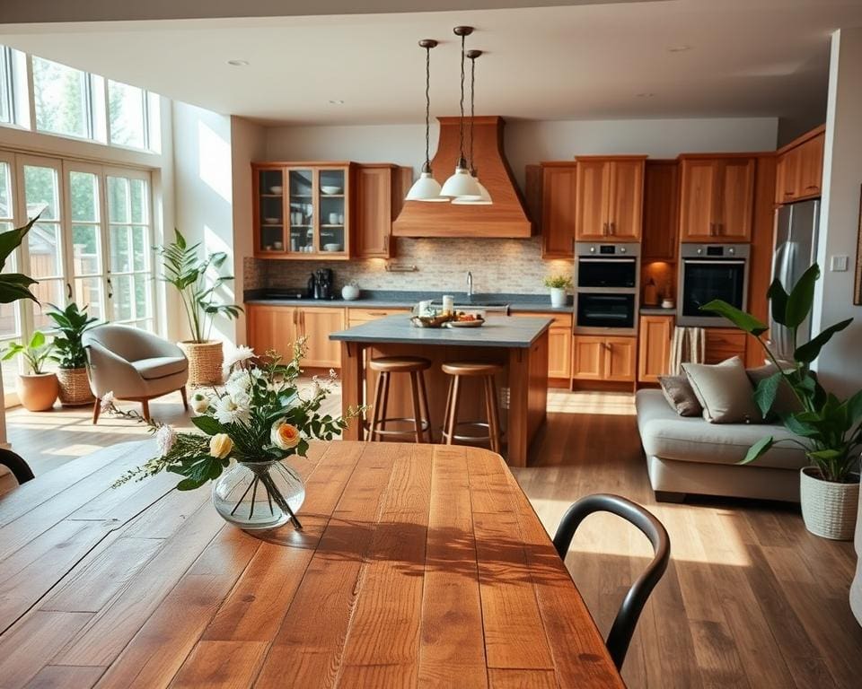 Wie gestaltet man offene Küchen wohnlich?