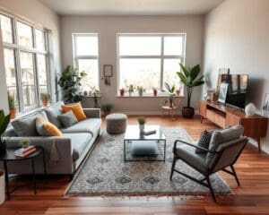 Wie richtet man ein Wohnzimmer mit Lounge-Sofa ein?