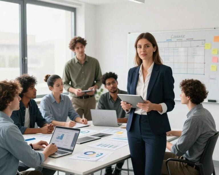 Wie unterstützt ein Projektmanager große Teams?