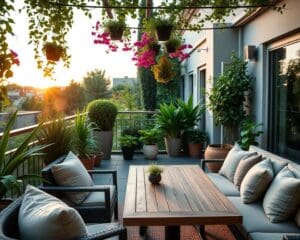 terrasse gemütlich gestalten