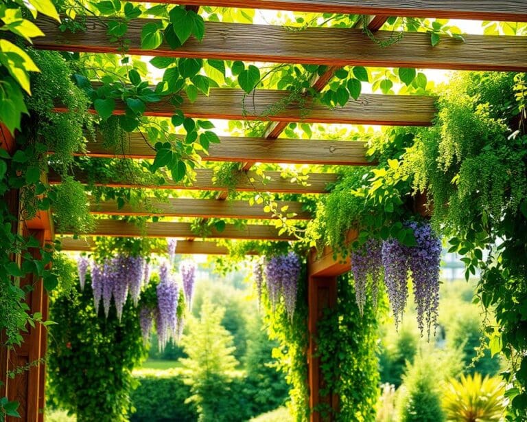 Kletterpflanzen Pergola