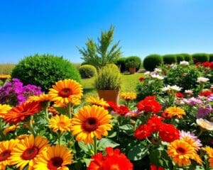 Pflanzen sonniger Garten
