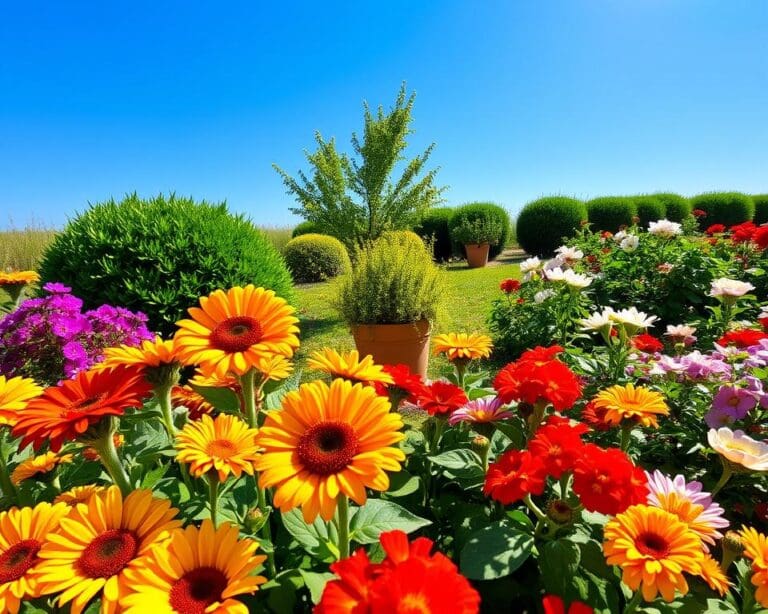 Pflanzen sonniger Garten